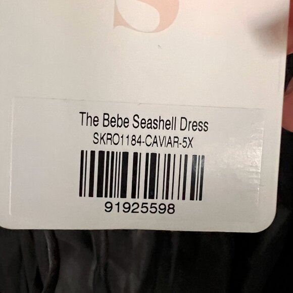 NWT Selkie Caviar Bebe Seashell Dress - Black, Size 5X, NWT (Plus Size) - Picture 7 of 11